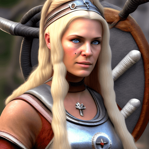 AI generated: High Definition Photo of a ultra realistic Medieval Viking female named Nurse Raella