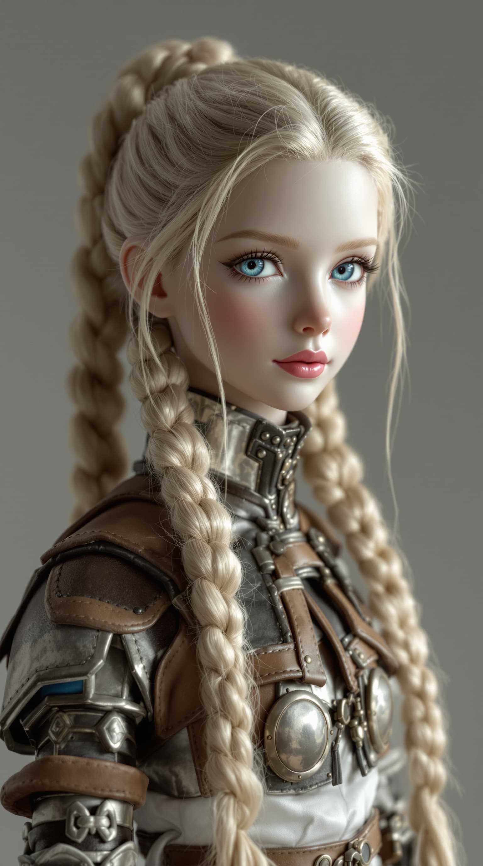 AI generated: A professional photograph captures the exquisite porcelain figurine of Princess Charlotte of Wales a...
