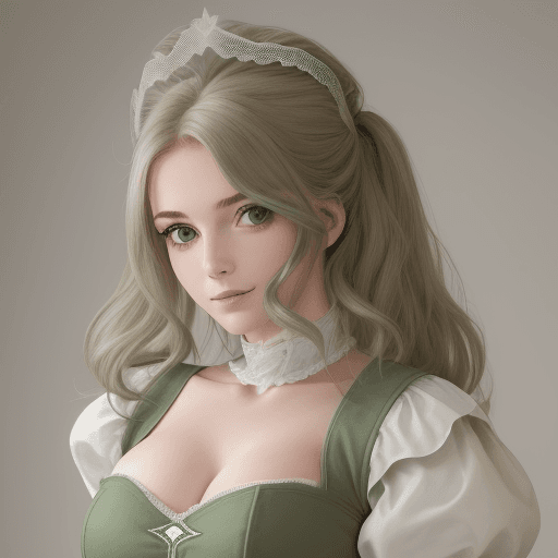 AI generated: photo réaliste et détaillé d'une femme barbare belle et généreuse avec des yeux vert et de longs che...
