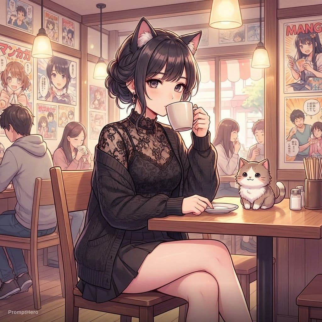 AI generated: amazing anime girl anime style beautiful 21 year old girl, cool cute cute anime girl, cute girl grea...