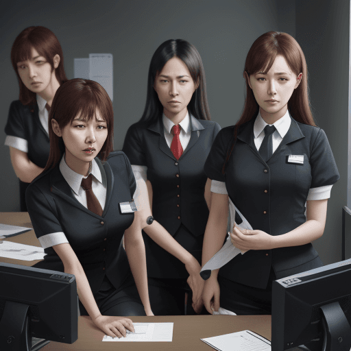 AI generated: too many admin staff and less frontline staff
