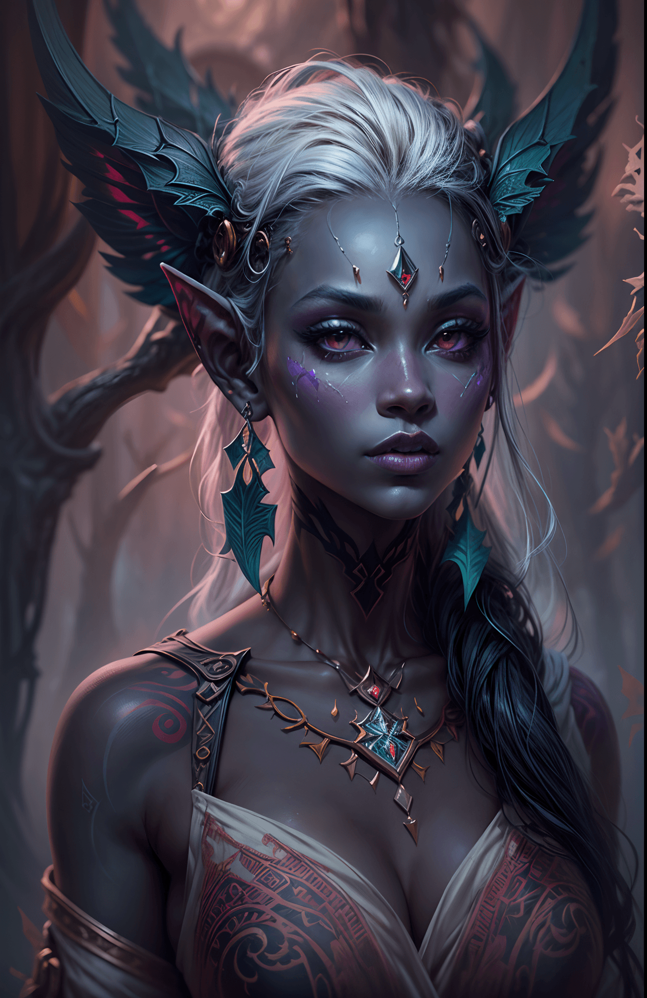 AI generated: masterpiece, concept art, centered, beautiful and aesthetic, oil painting, gouache, hard brush, medi...