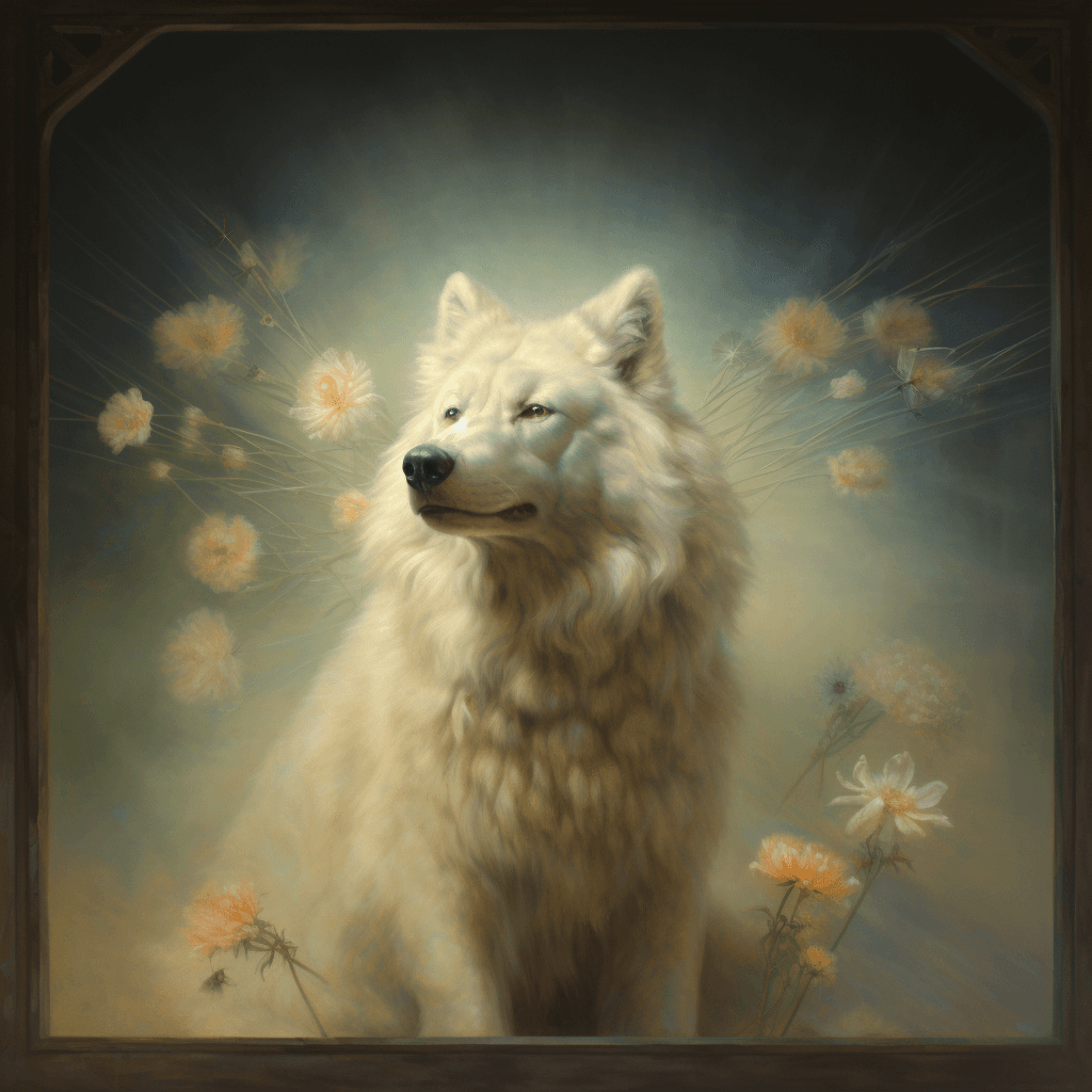 AI generated: By Martin Wittfooth and rosa bonheur, pure Delicate Thoughts, Broken Glass effect, no background, st...
