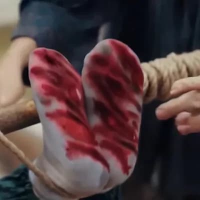 AI generated video: Please take off socks make barefoot