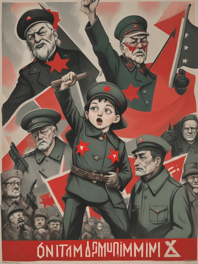 AI generated: anti comunism