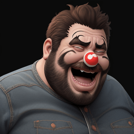 AI generated: a 50 years old a little bit fat, man with brown-balck hair, a little bit of a short beard and wearin...