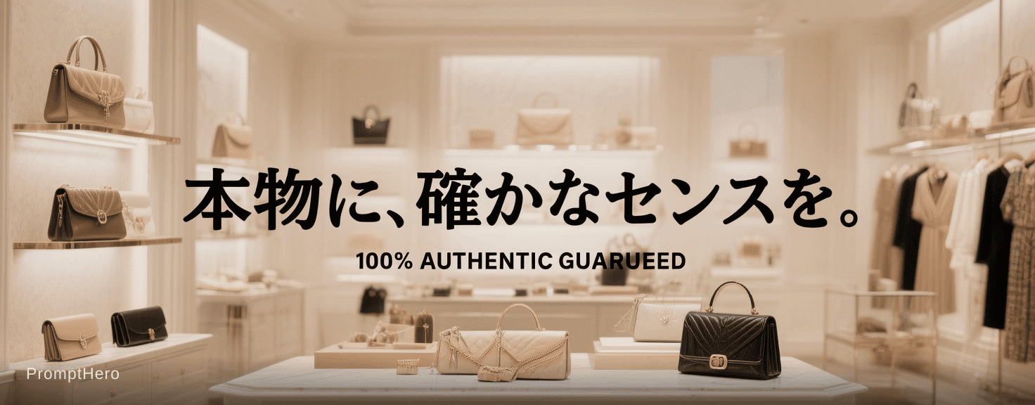 AI generated: Create a wide luxury banner (aspect ratio 4.5:1) for a high-end fashion select shop profile header.
...