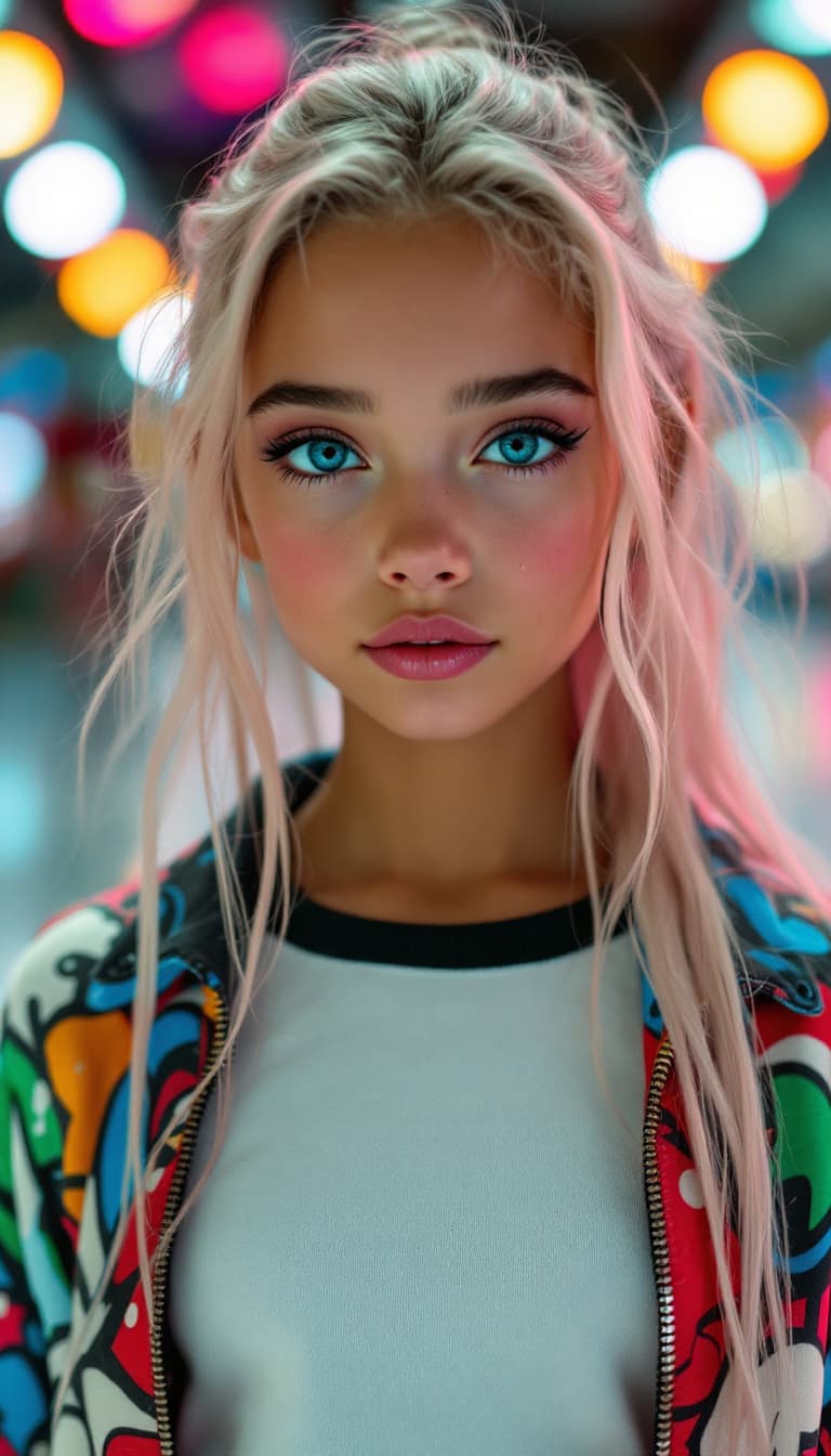 AI generated: a professional photo of a exceptionally of the most beautiful American girl in the world, (age 11), ...
