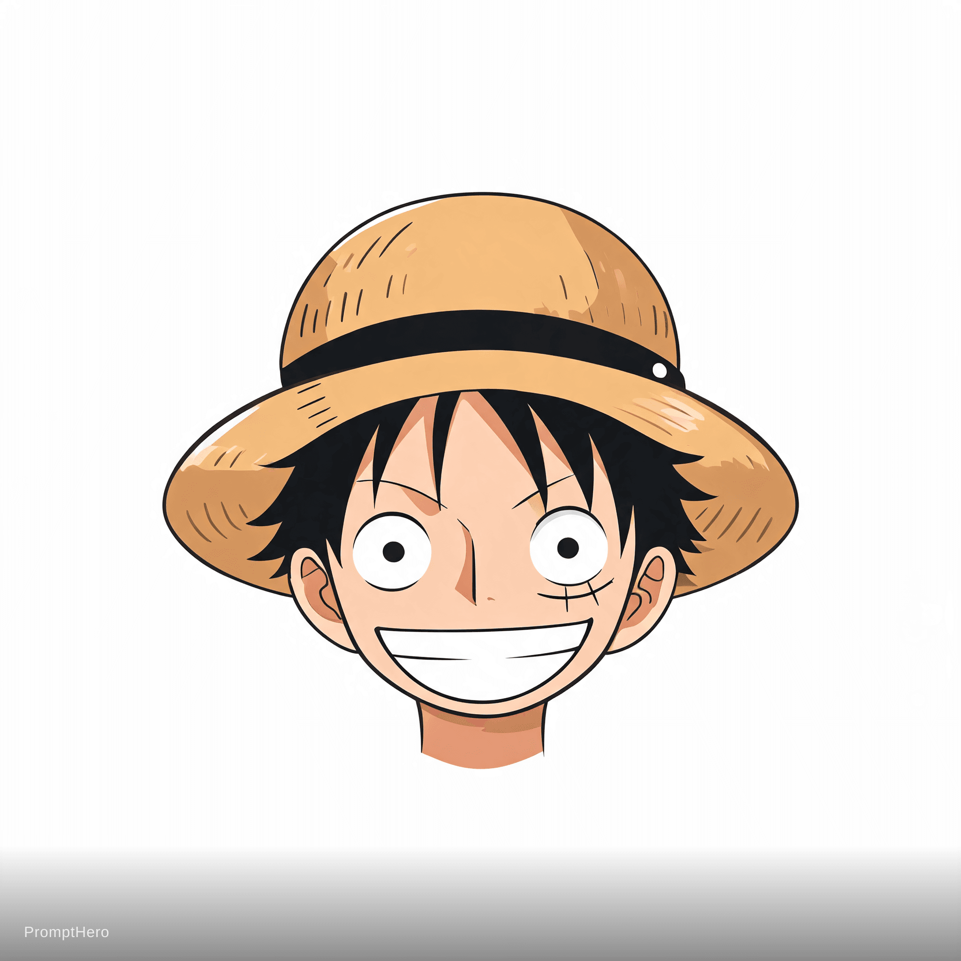 AI generated: Belhadji Adem  design ajoute un photo danime luffy 