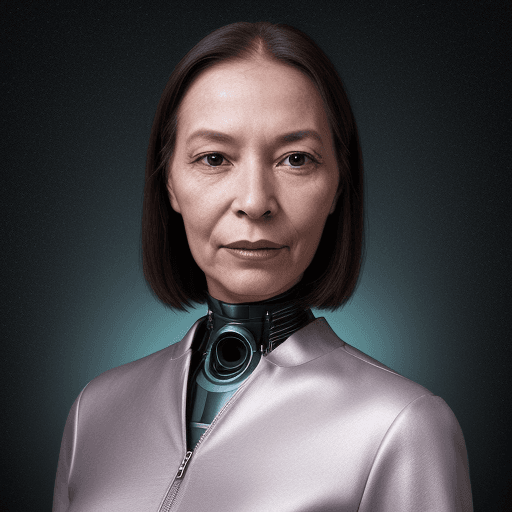 AI generated: A portrait of a woman from the year 2050