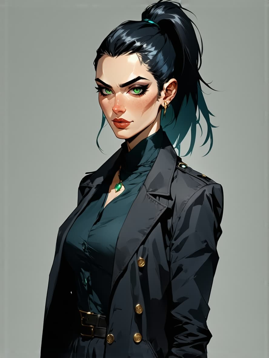 AI generated: Okay, let's craft a detailed appearance for an anime-style "baddie mom" for an AI image generator. T...