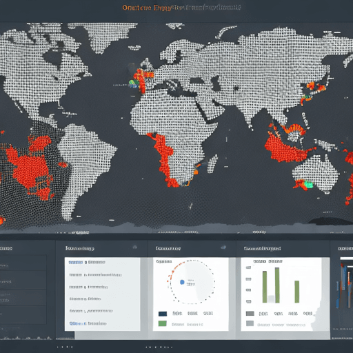 AI generated: Power BI dashboard for tracking global infectious disease monitoring. Use a dark, modern, minimalist...