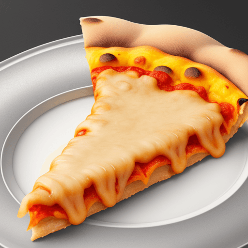 AI generated: the most appealing slice of pizza, with hard  cheese --upbeta --v 4