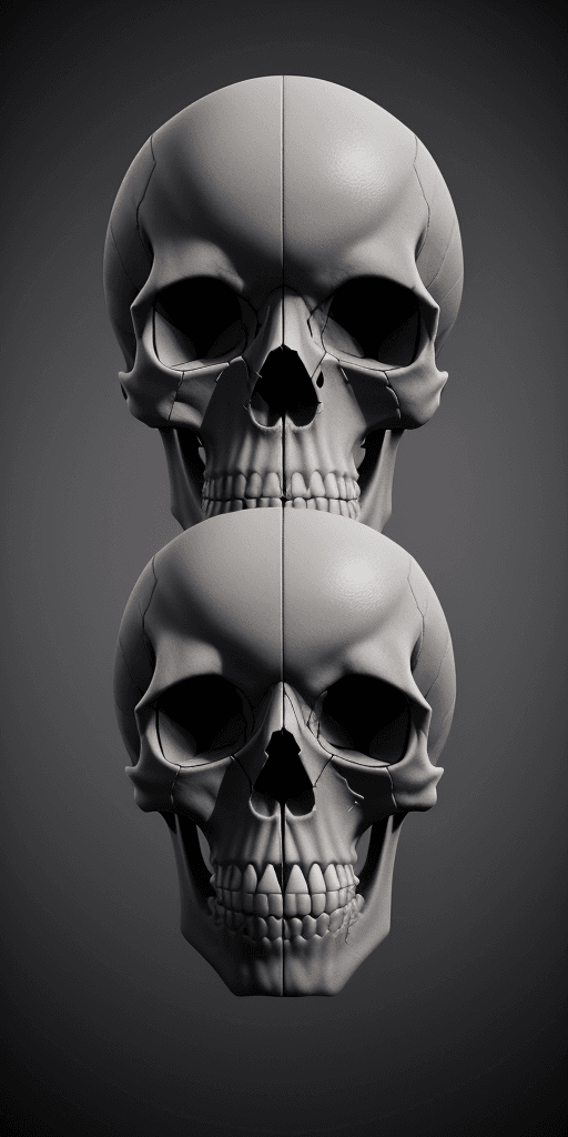 AI generated: create a unique logo for me;rfktrstyle A skull made up of different organs of the body, 16k, high qu...
