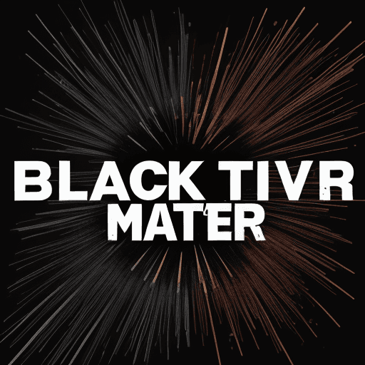 AI generated: random words related to black lives matter with splatter throw style
