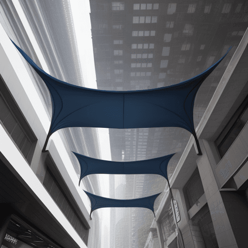 AI generated: dynamic canopy for urban space
