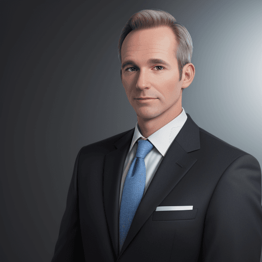 AI generated: 8k Linkedin professional photo of a slim white man in his 40s in a suit with studio lighting