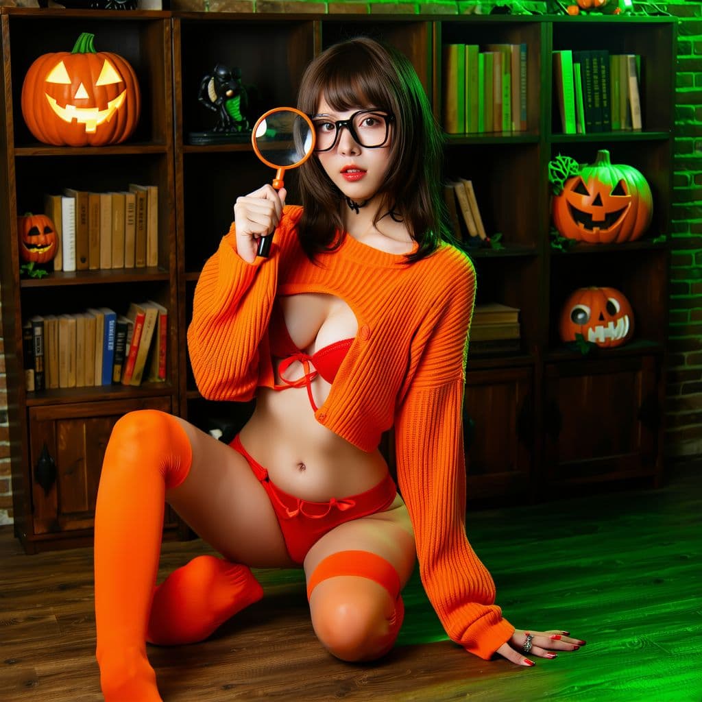 AI generated: The image features a character styled in an eye-catching way, set against a backdrop that suggests a...
