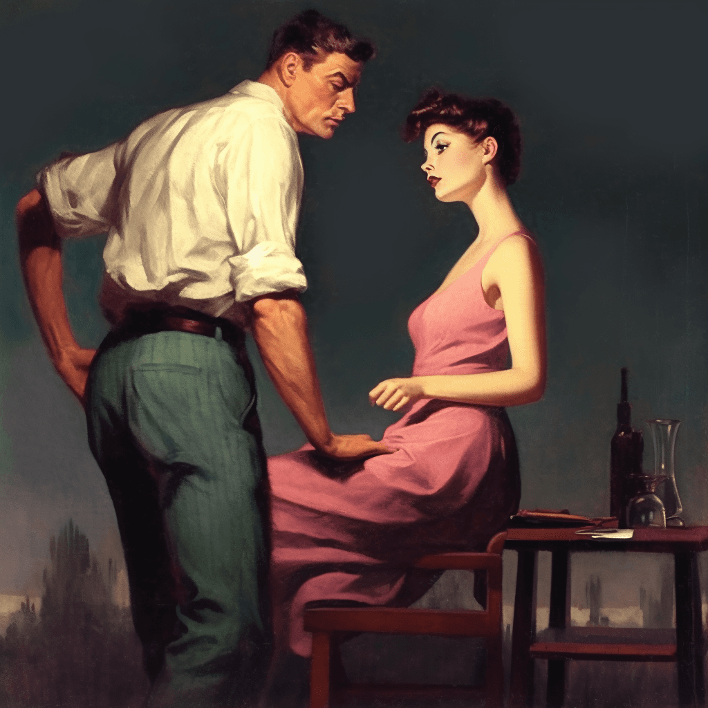 AI generated: One night stand 1951