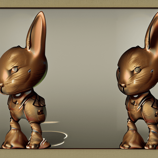 AI generated: bunny, high ornamented light armor, fluffy fur, foggy, wet, stormy, 70mm, cinematic, highly detailed