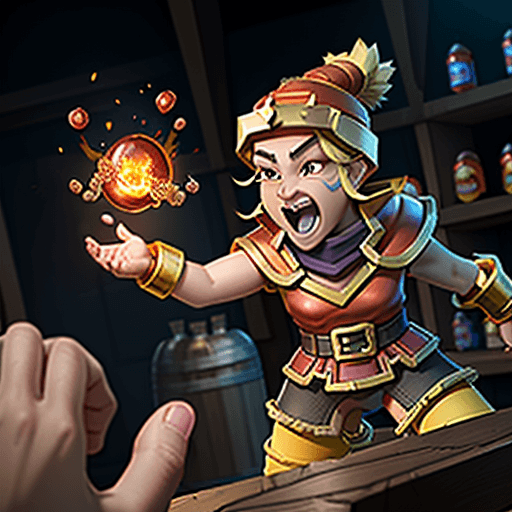 AI generated: Fireball in clash royale 