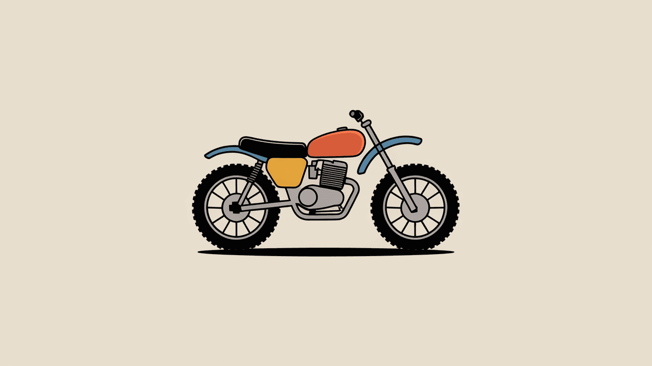 AI generated: Logo of an off-road motorcycles brand, inspired by Spanish motorcycle brands fromn the 70's (Montesa...