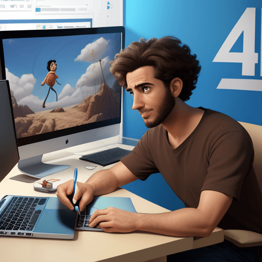 AI generated: 4K poster for a Pixar and Disney animated film called "Photoshop", released in 2024, about Israel, g...