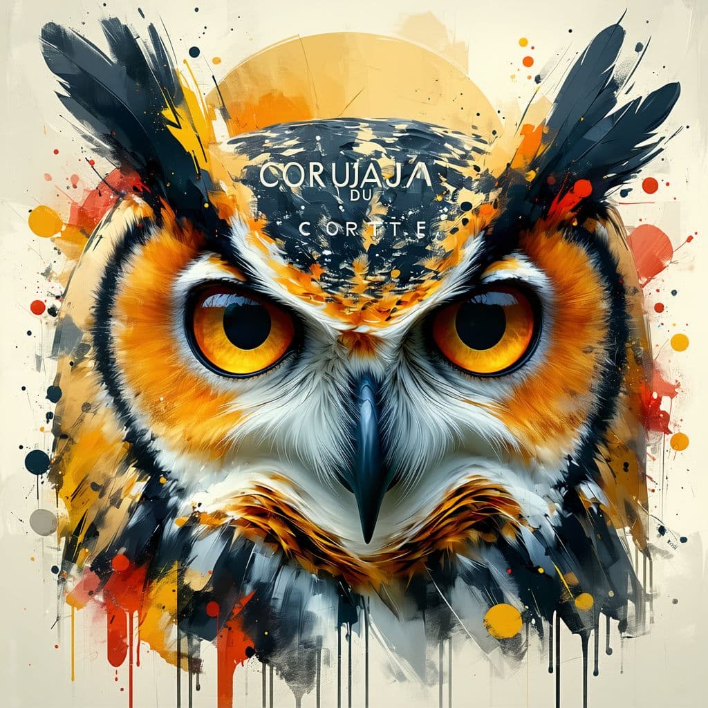 AI generated: Uma capa estilizada com design imponente e cheio de personalidade. A peça apresenta uma ilustração d...