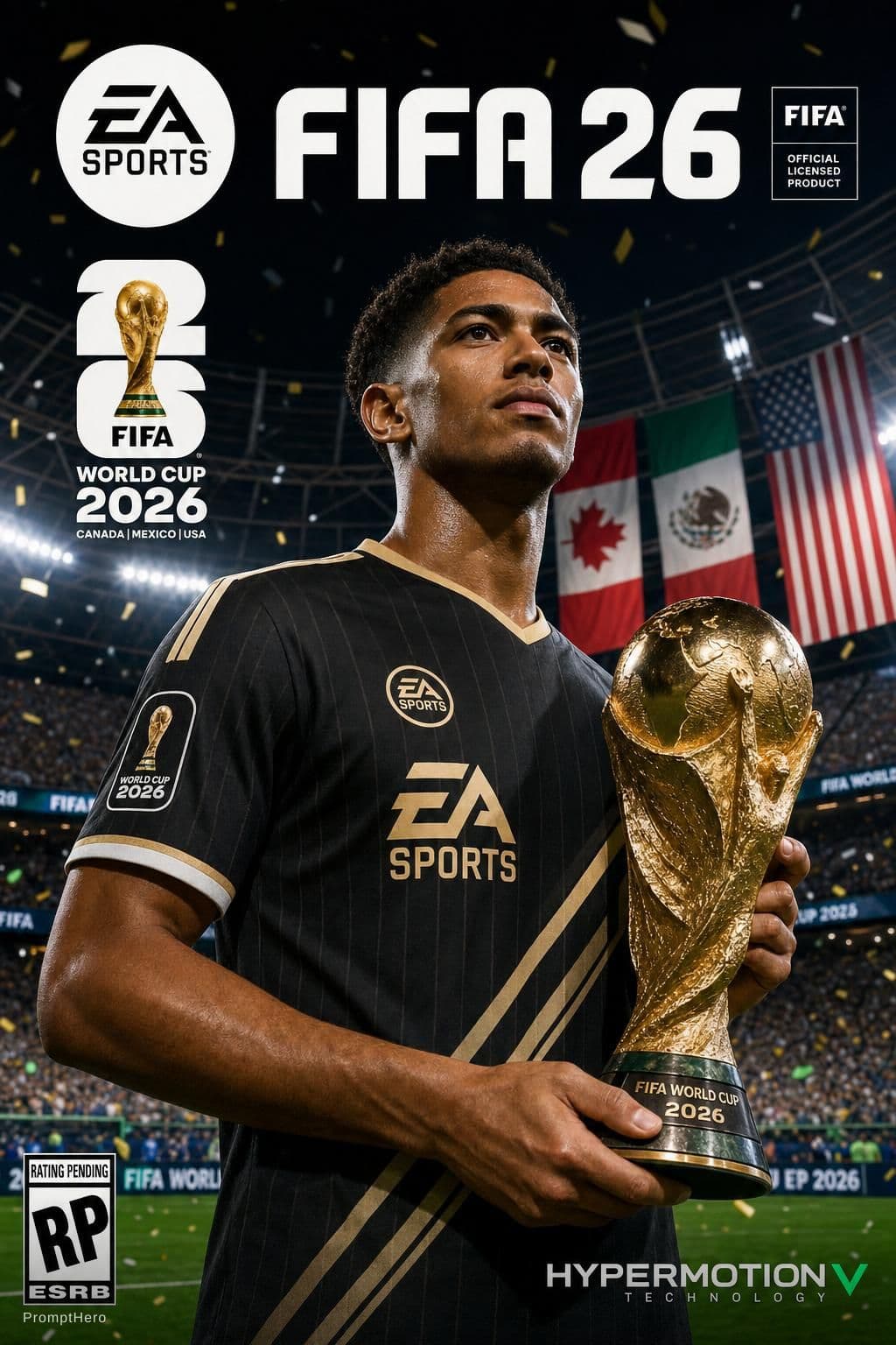 AI generated: FIFA 2026 CON EL UNIFORME DE EA SPORTS Y LA COPA DEL MUNDO 2026