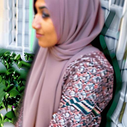 AI generated: Hijab woman, beauty, arab, algerian, 18 years old, curvy,  naked, 