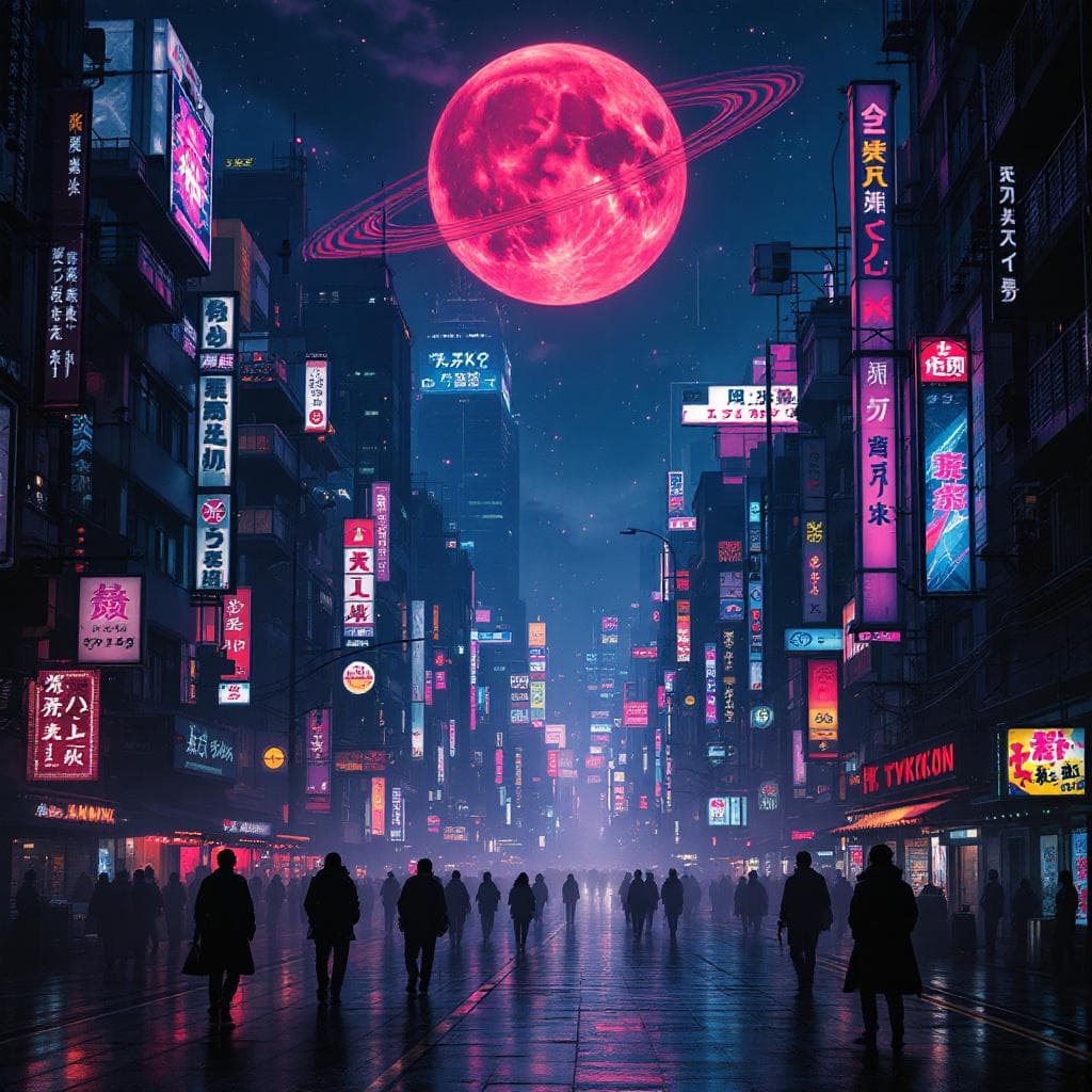 AI generated: a cyberpunk neo tokyo in the style of Katsuhiro Ôtomo
