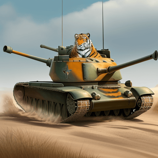 AI generated: make me tiger 2 tank