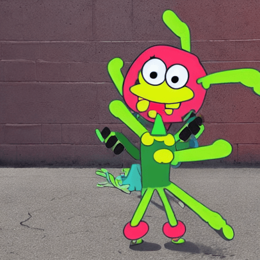 AI generated: generate mr krabs from the show spongebob squarepants with a gen 5 glock with a switch on it  pointe...