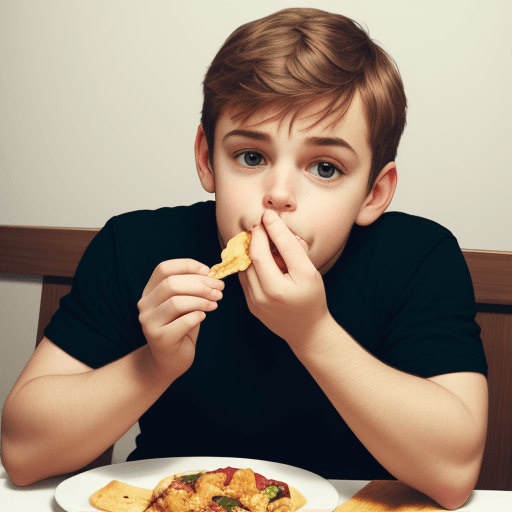 AI generated: martin comiendo