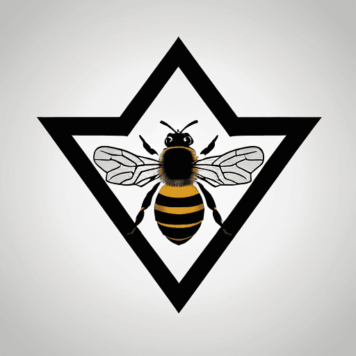 AI generated: bee image, business, logo, versatile, unique, striking and creative, business model, innovation, ent...
