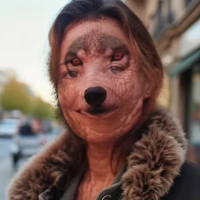 AI generated video: wolf