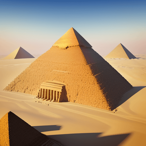 AI generated: egypt pyramid, perfect shape, 8k