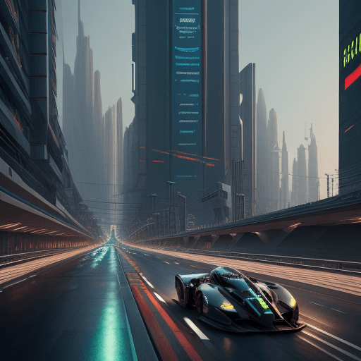 AI generated: Race in a futuristic venice highway, cyberpunk, intricate artwork . octane render, trending on artst...