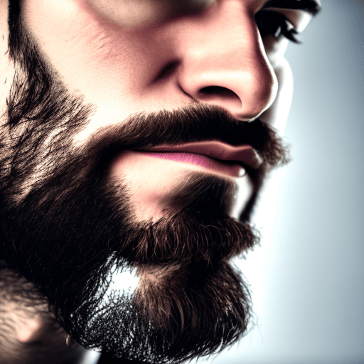 AI generated: high-resolution closeup photo of a man's entire jawline and [[two-pointed beard]]
