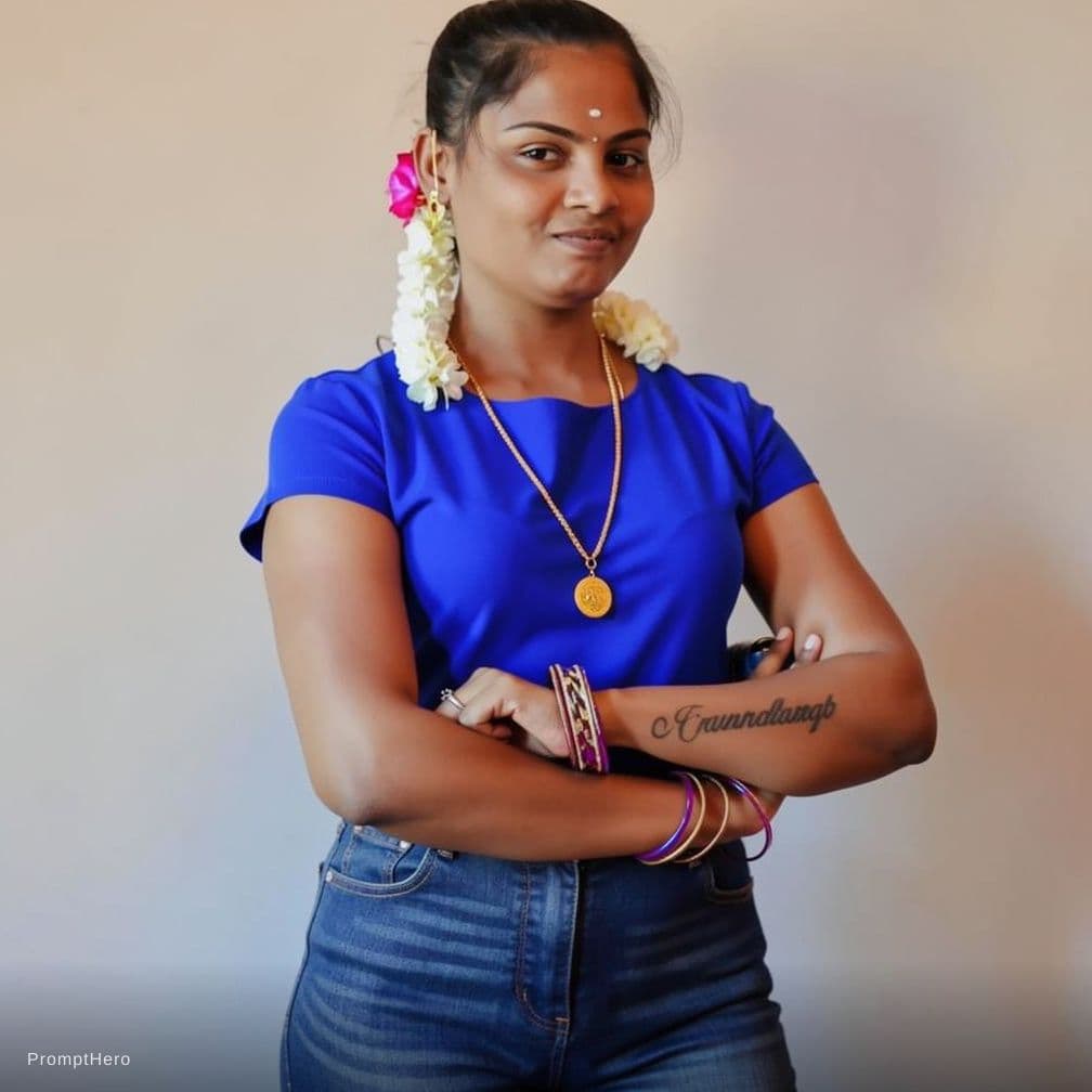 AI generated: Navel show cleavage 