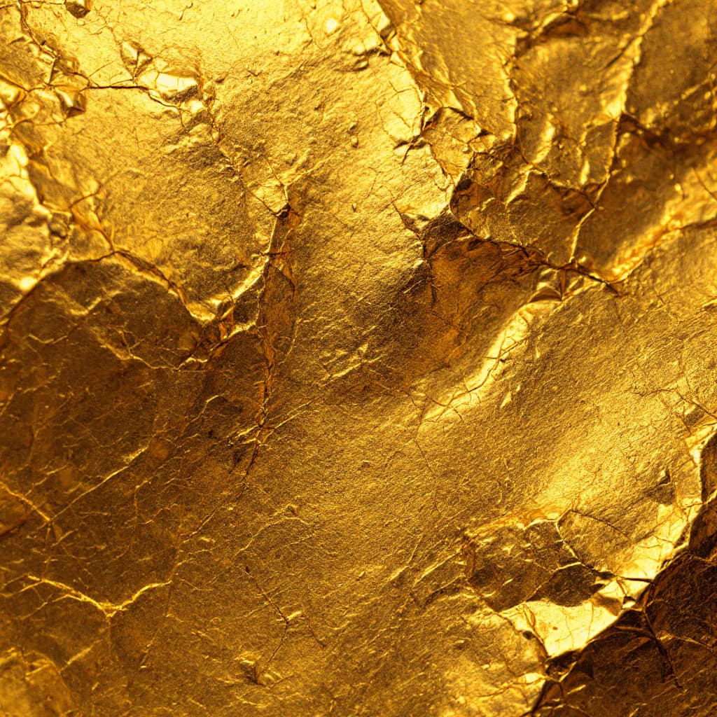 AI generated: An ultra-high-definition close-up of rich, textured gold leaf, exuding luxury and sophistication. Th...