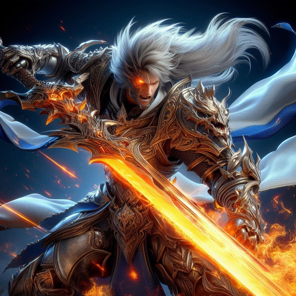 AI generated: Very badass Siegfried from soul calibur
