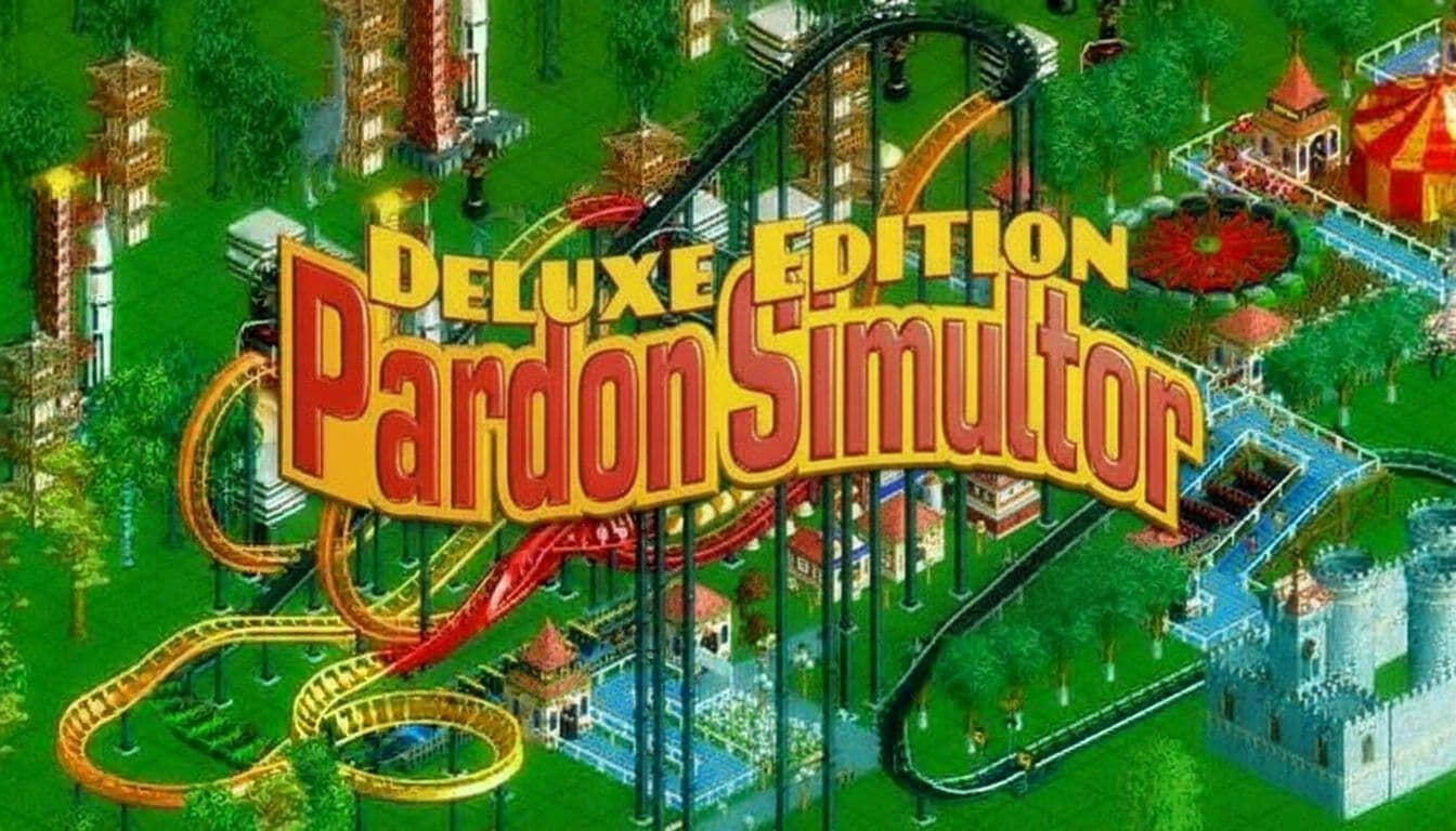 AI generated: take out the empty red shape that is under "Pardon Simulator"