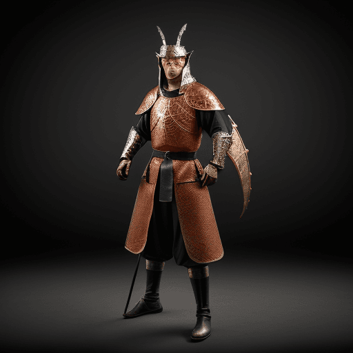 AI generated: Ultra high resolution photography of a medieval, dragon warrior