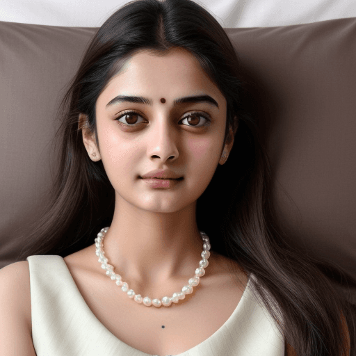 AI generated: girl who looks like ananya pandey, dia mirza, aditi rao hydari, white skinned, no dark circles, beau...