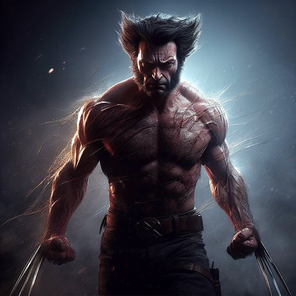 AI generated: Wolverine character concept art by Roberto Ferri, epic shot, intricate details, 4k, uhd, dramatic li...