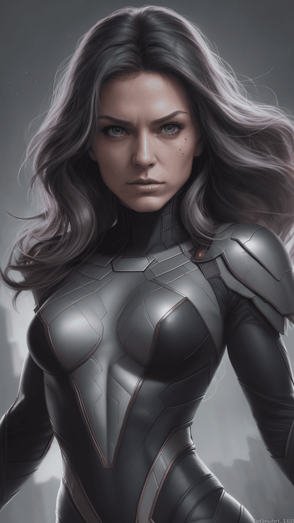 AI generated: (16k, best quality, master:1.2) HDR, Marvel Entertainment Art by, Rogue (AKA Anna Marie LeBeau), per...