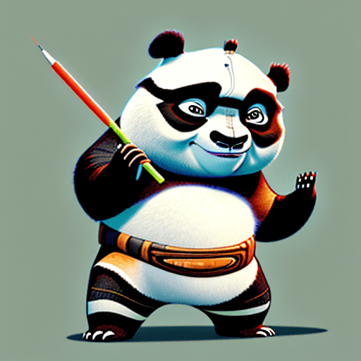 AI generated: A young men dressed in y2k style, designed as a “kung fu panda” character.
It should wear jeans, Tex...
