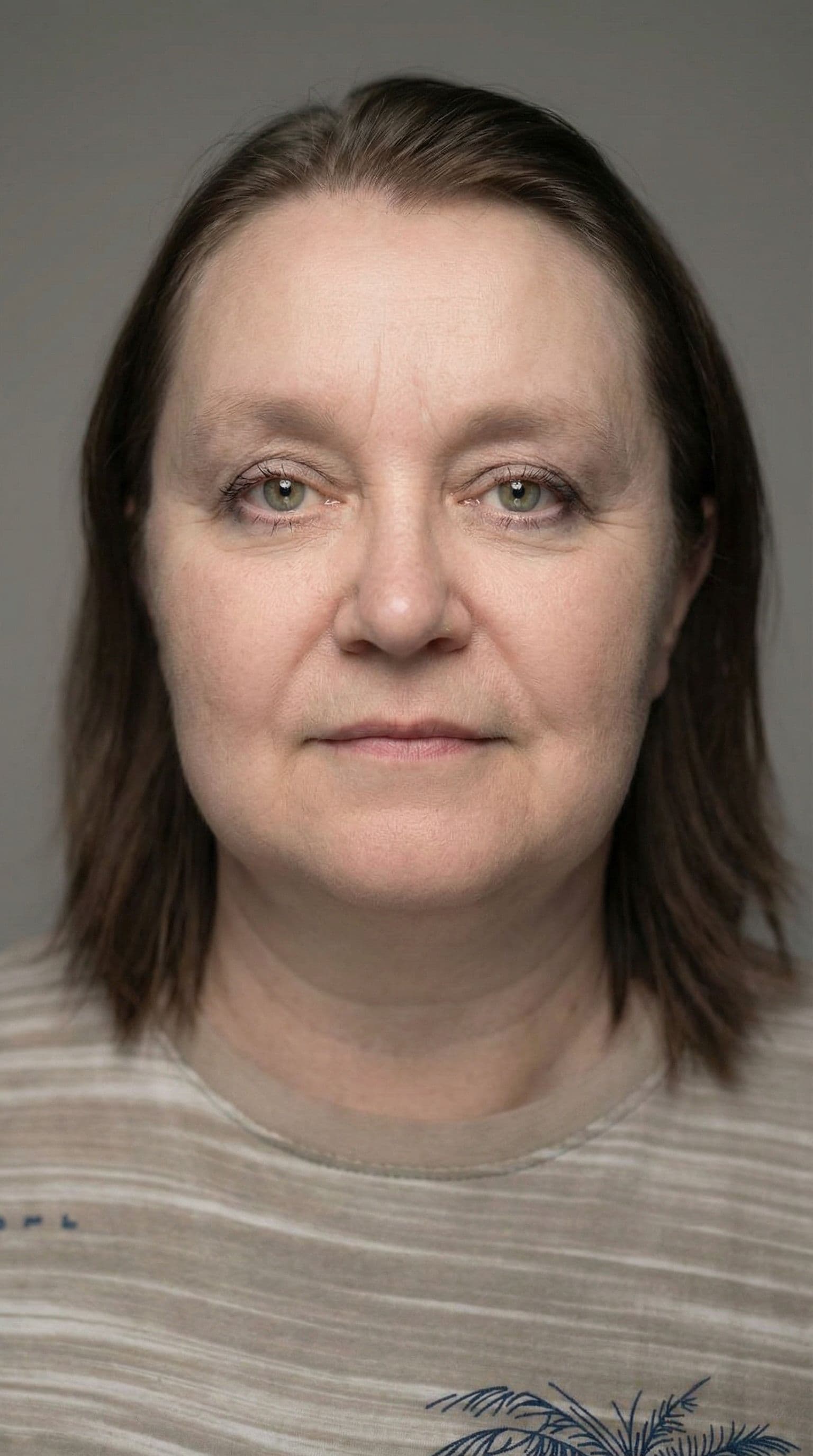 AI generated: Studio beauty portrait of a young woman, beauty dish key light from above front (butterfly lighting)...