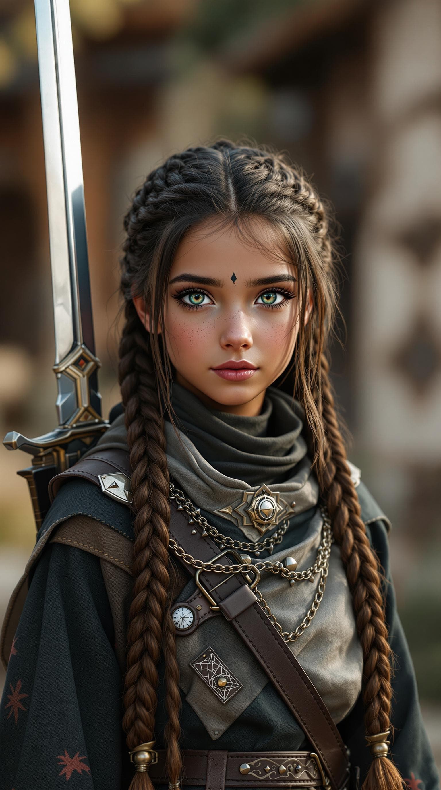 AI generated: a professional photo of a exceptionally of the most beautiful Samaritan girl in the world, (age 11),...